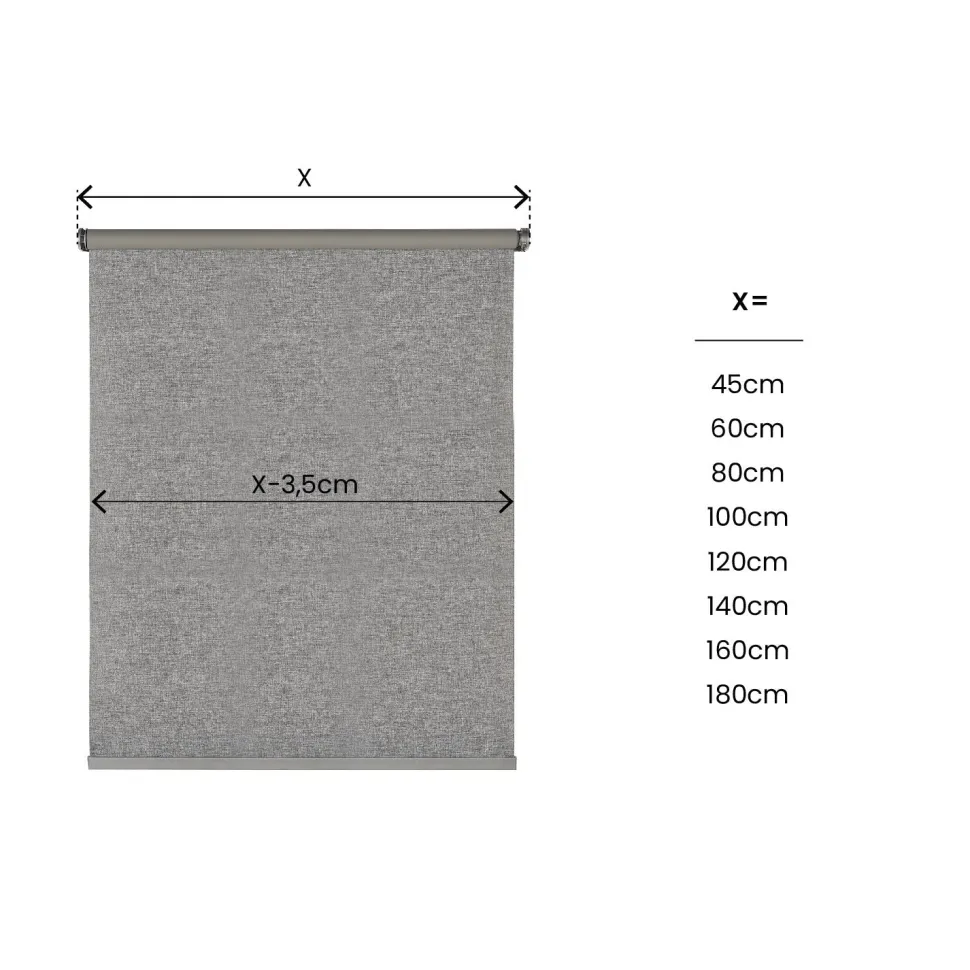 Estor motorizado Opaco premium Texture Gris