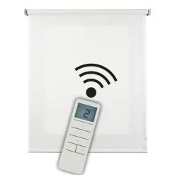 Estor motorizado Traslúcido decorativo Blanco