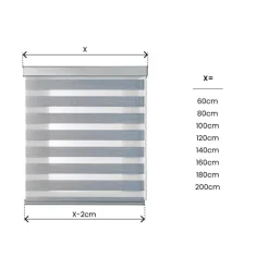 Estor Noche & Día Premium Voile Plata
