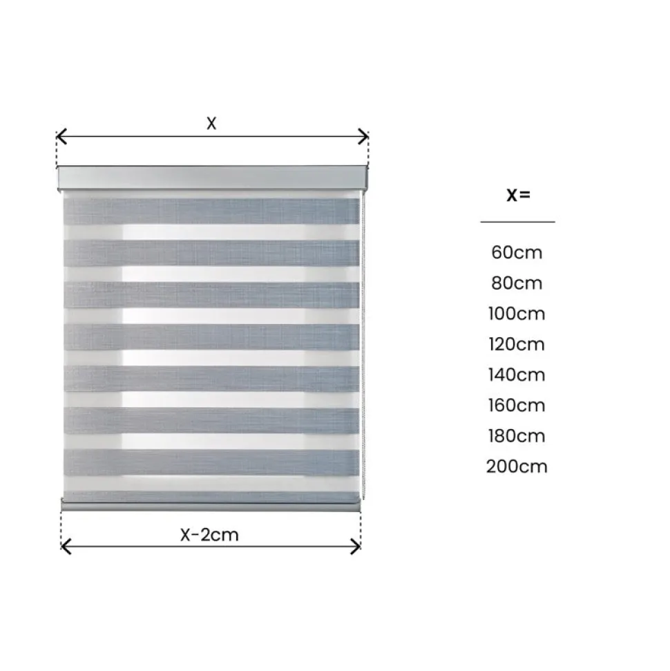 Estor Noche & Día Premium Voile Plata