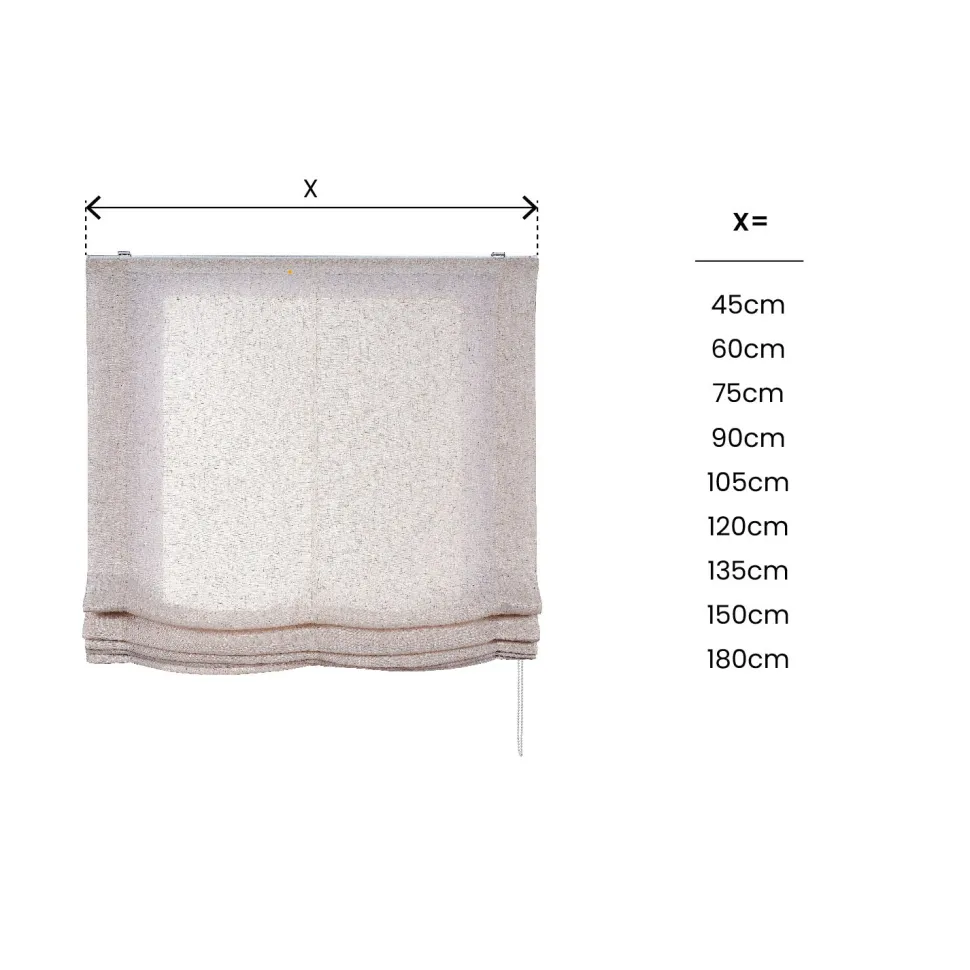 Estor Pachetto con cadeneta Textura Lisa Beige