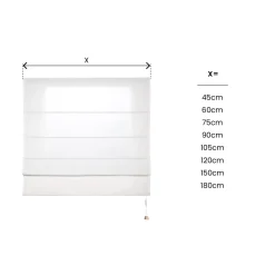 Estor Plegable con varillas Crudo