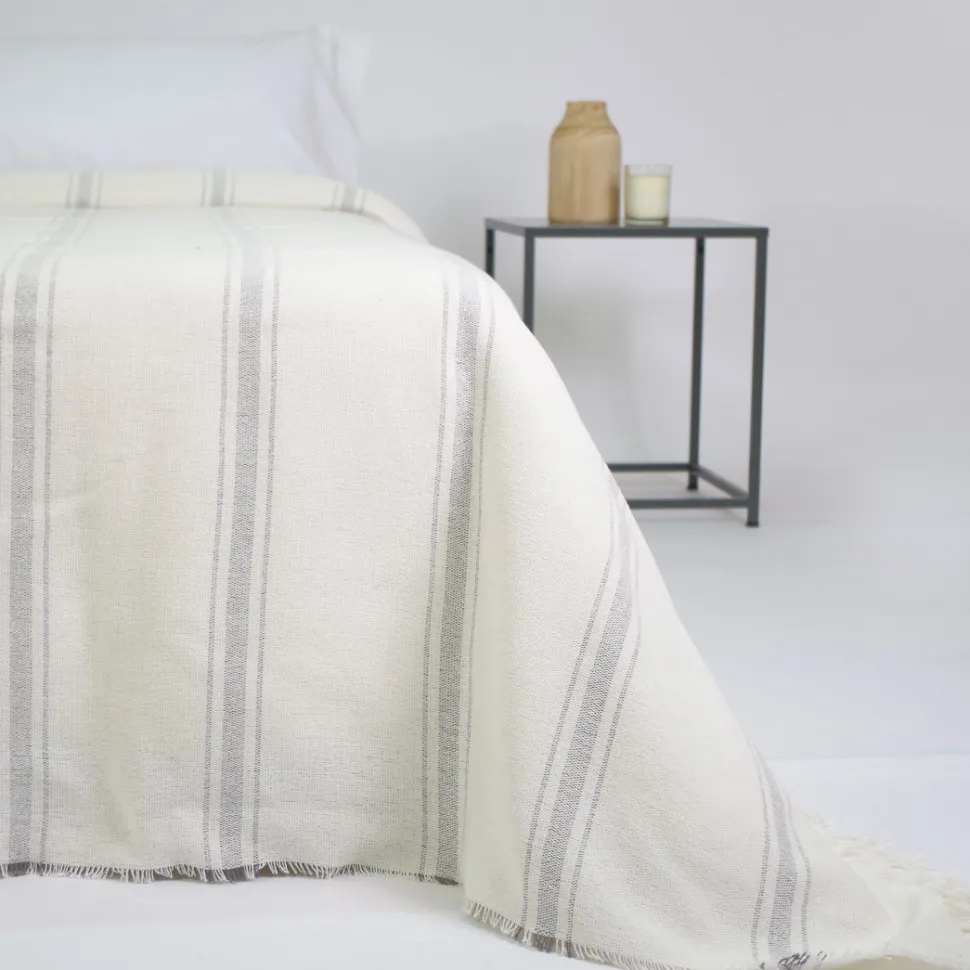 Foulard multiusos amalfi crudo y gris