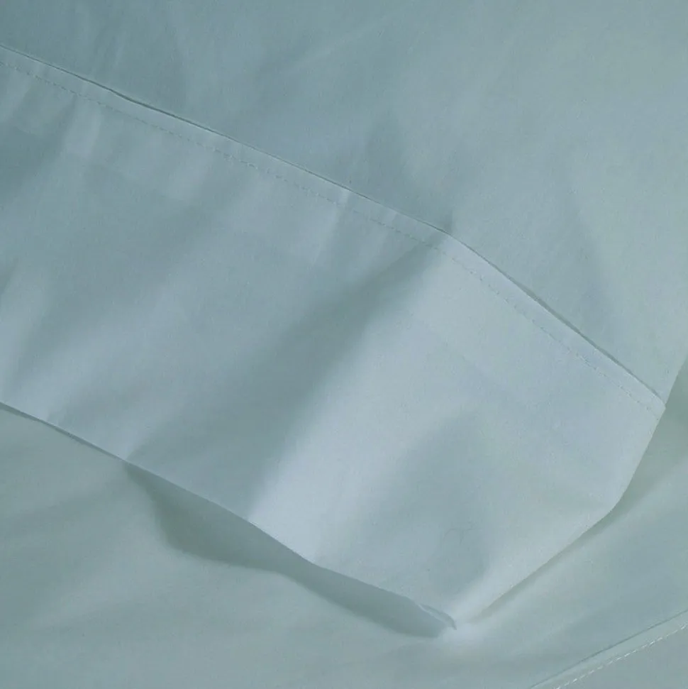 Funda almohada algodón percal 200 hilos acqua