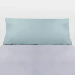 Funda almohada algodón percal 200 hilos acqua