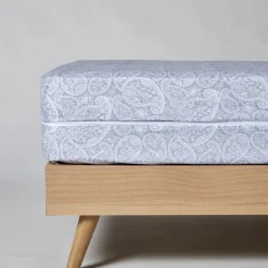 Funda colchón estampada cashmere gris