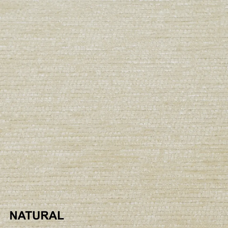 Funda de cojin chenilla natural