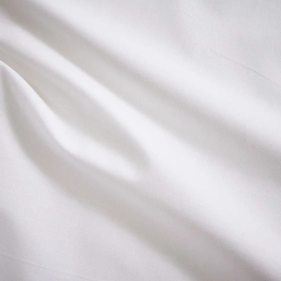 Funda de cojín algodón percal 200 hilos blanco