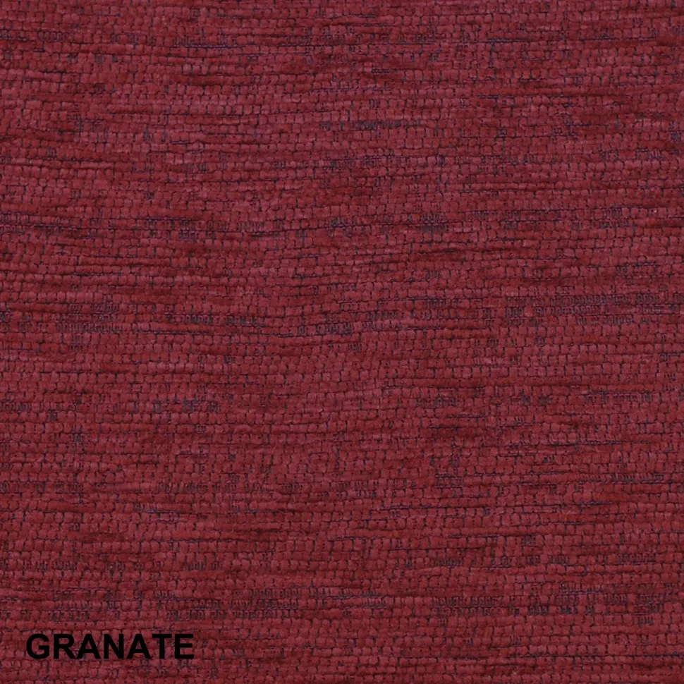Funda de cojín chenilla granate