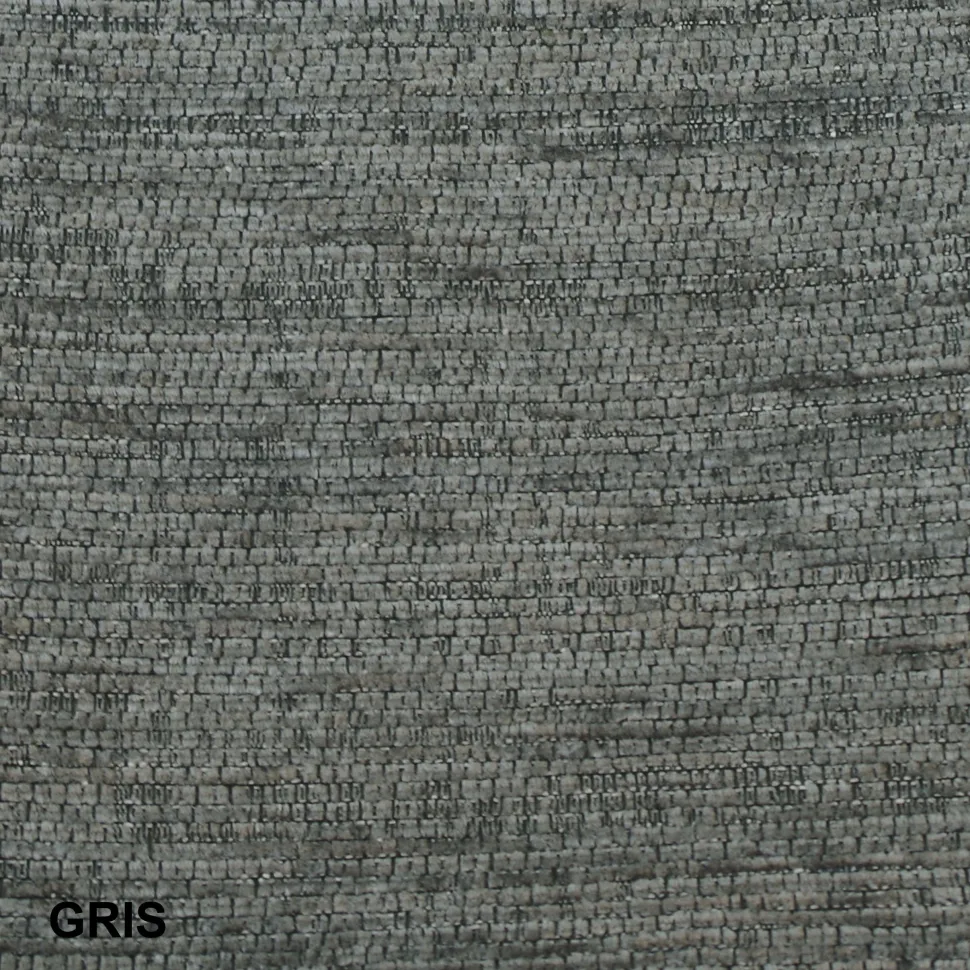 Funda de cojín chenilla gris