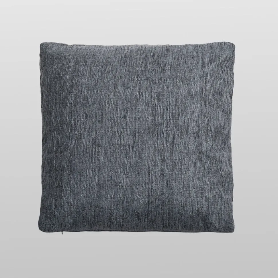 Funda de cojín chenilla gris