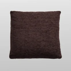Funda de cojín chenilla marrón