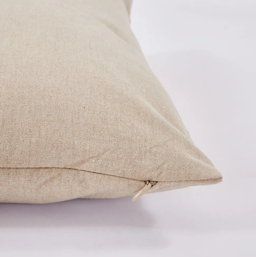 Funda de cojín cotton 45x45 beig