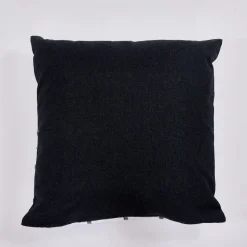 Funda de cojín cotton 45x45 cuadro carbón