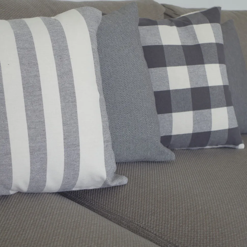 Funda de cojín cotton 45x45 gris 5059