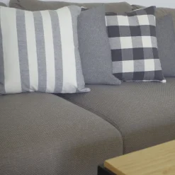 Funda de cojín cotton 45x45 gris 5062