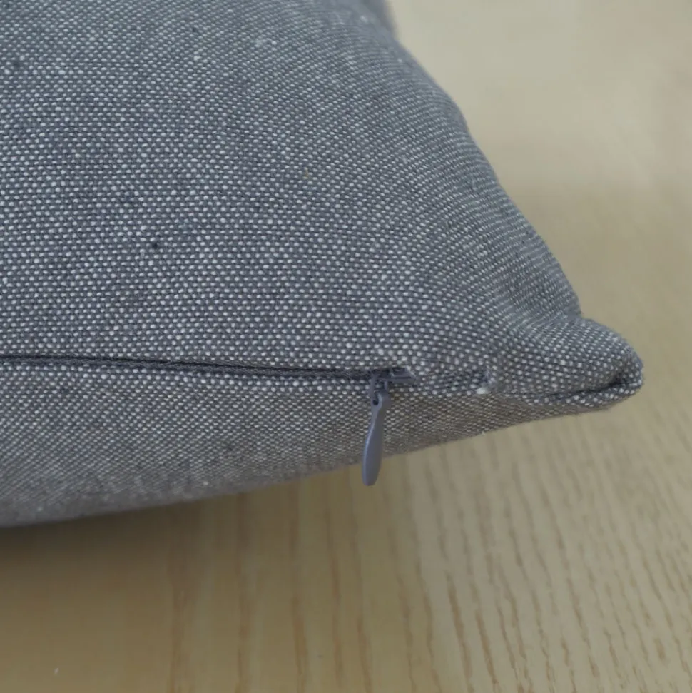 Funda de cojín cotton 45x45 gris 5062