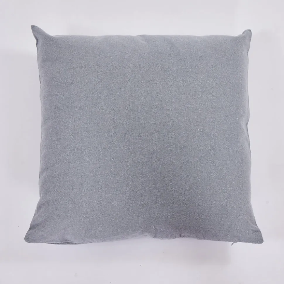 Funda de cojín cotton 45x45 gris