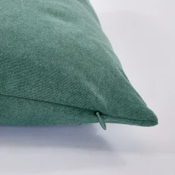 Funda de cojín cotton 45x45 verde