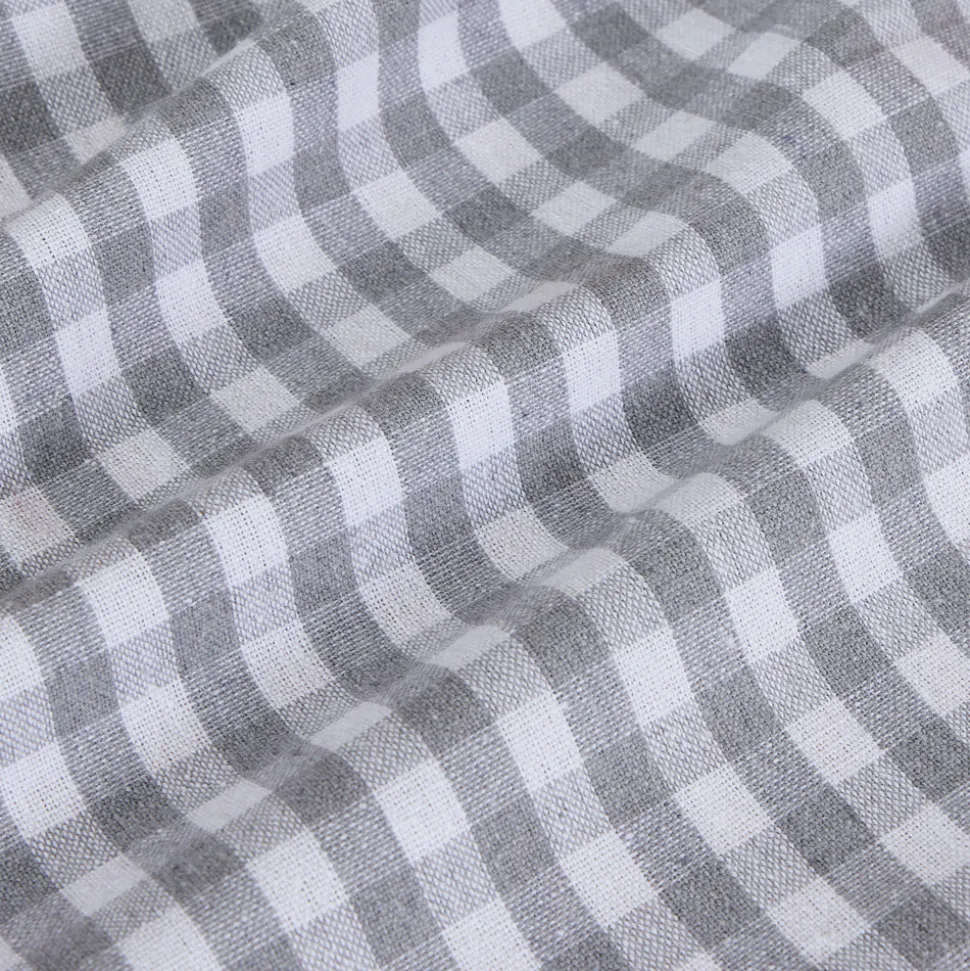 Funda de cojín cotton 45x45 vichí gris