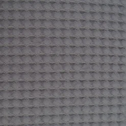 Funda de cojín nido abeja algodón gris 214