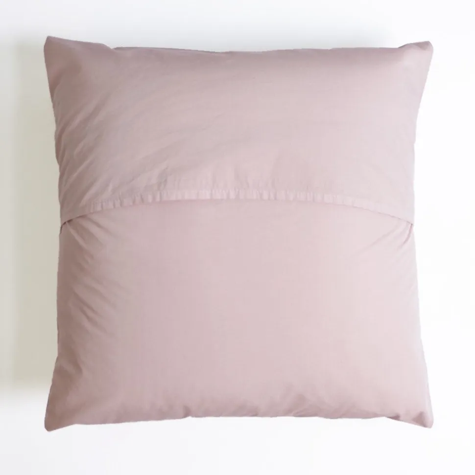 Funda de cojín popelín algodón Mauve 50x50 cm