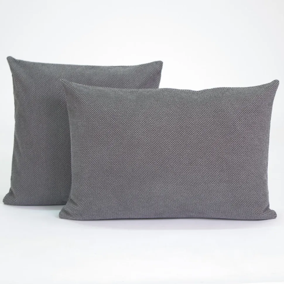 Funda de cojín texturado 25006 gris plomo