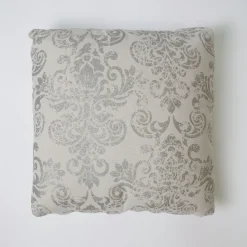 Funda de cojín 43x43 loneta estampada lurex