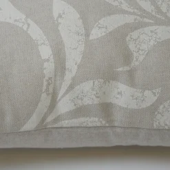 Funda de cojín 43x43 loneta estampada c/lino