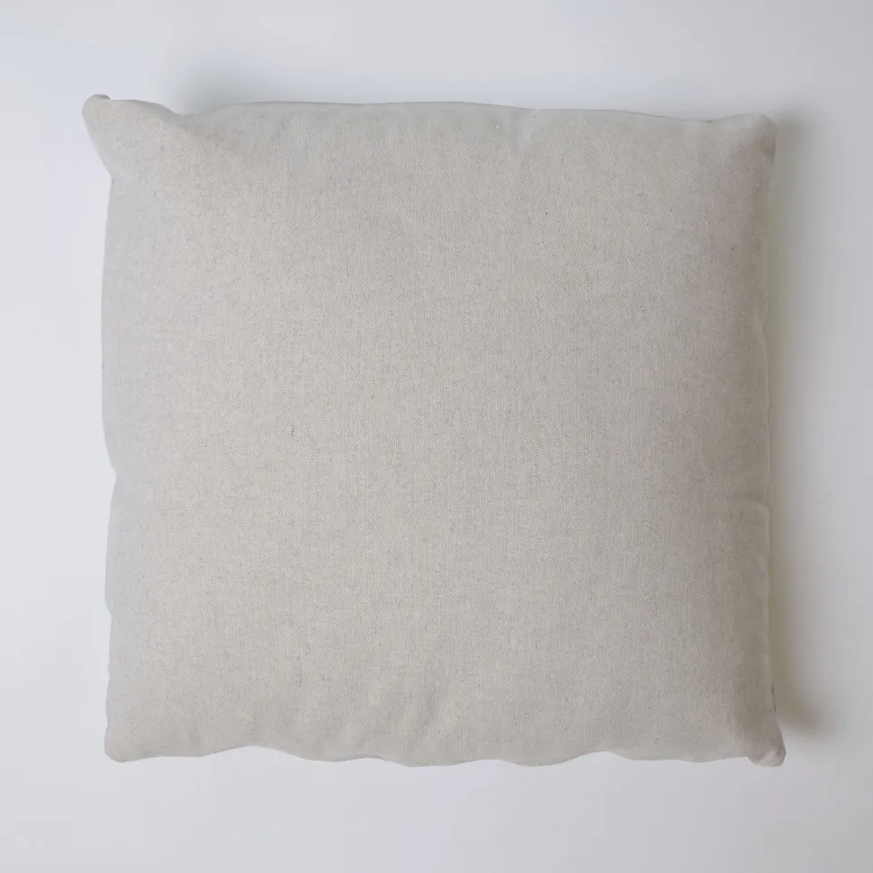 Funda de cojín 43x43 loneta estampada c/lino
