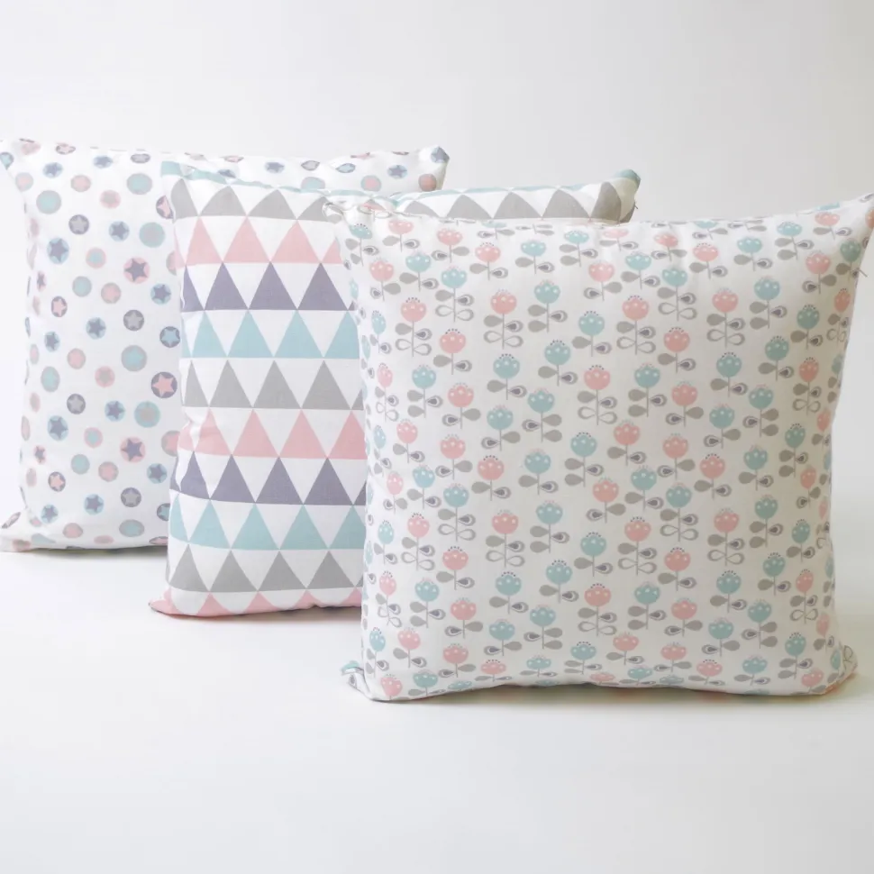 Funda de cojín 43x43 loneta estampada nordic