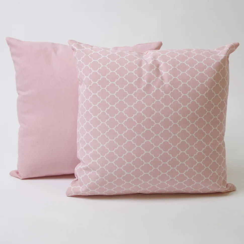 Funda de cojín 43x43 loneta lisa c/rose