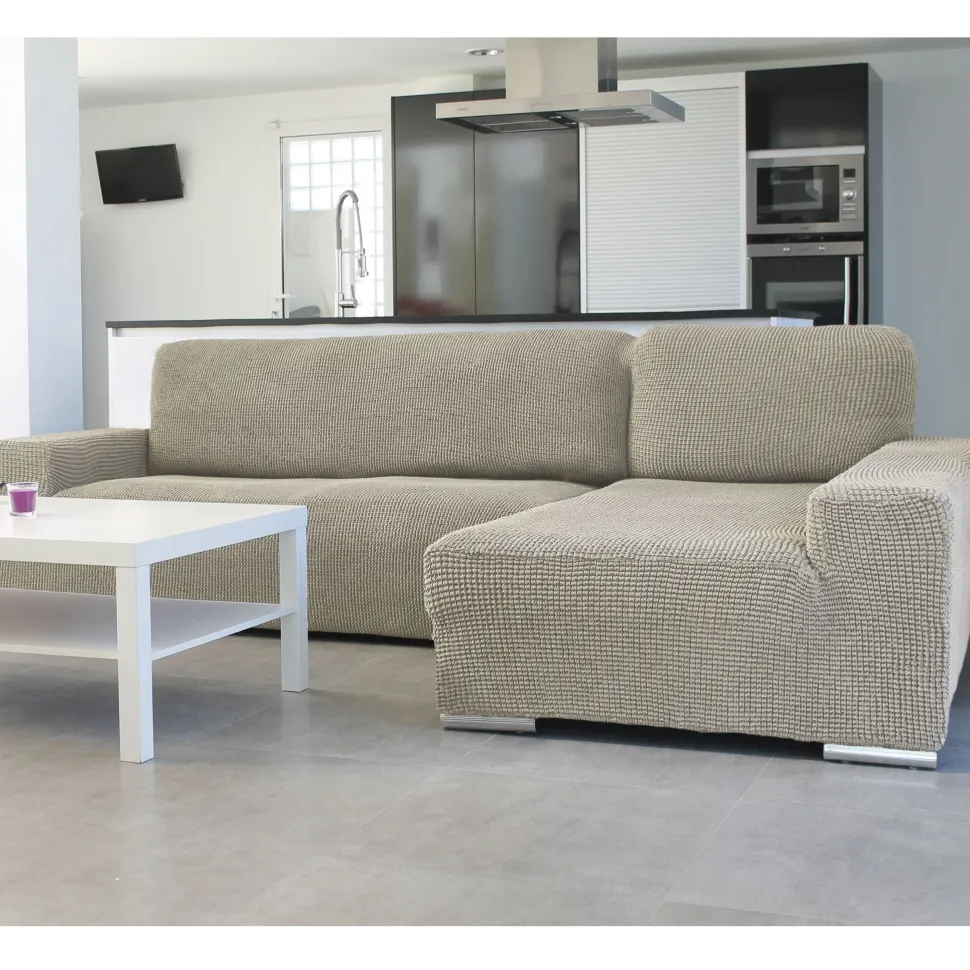 Funda de sofá chaise longue b/largo glamour