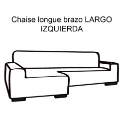 Funda de sofá chaise longue b/largo glamour