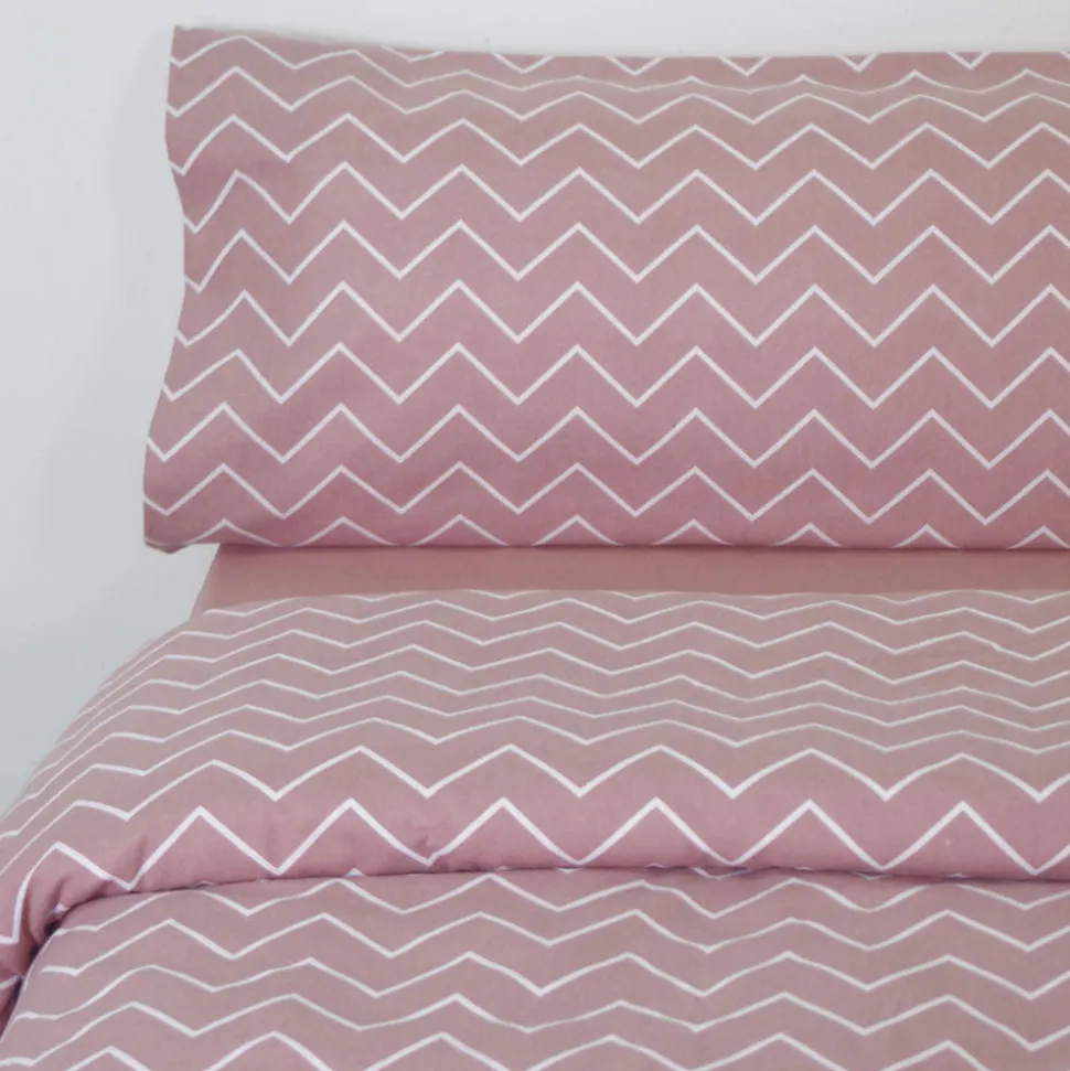 Funda nórdica franela zig zag siena