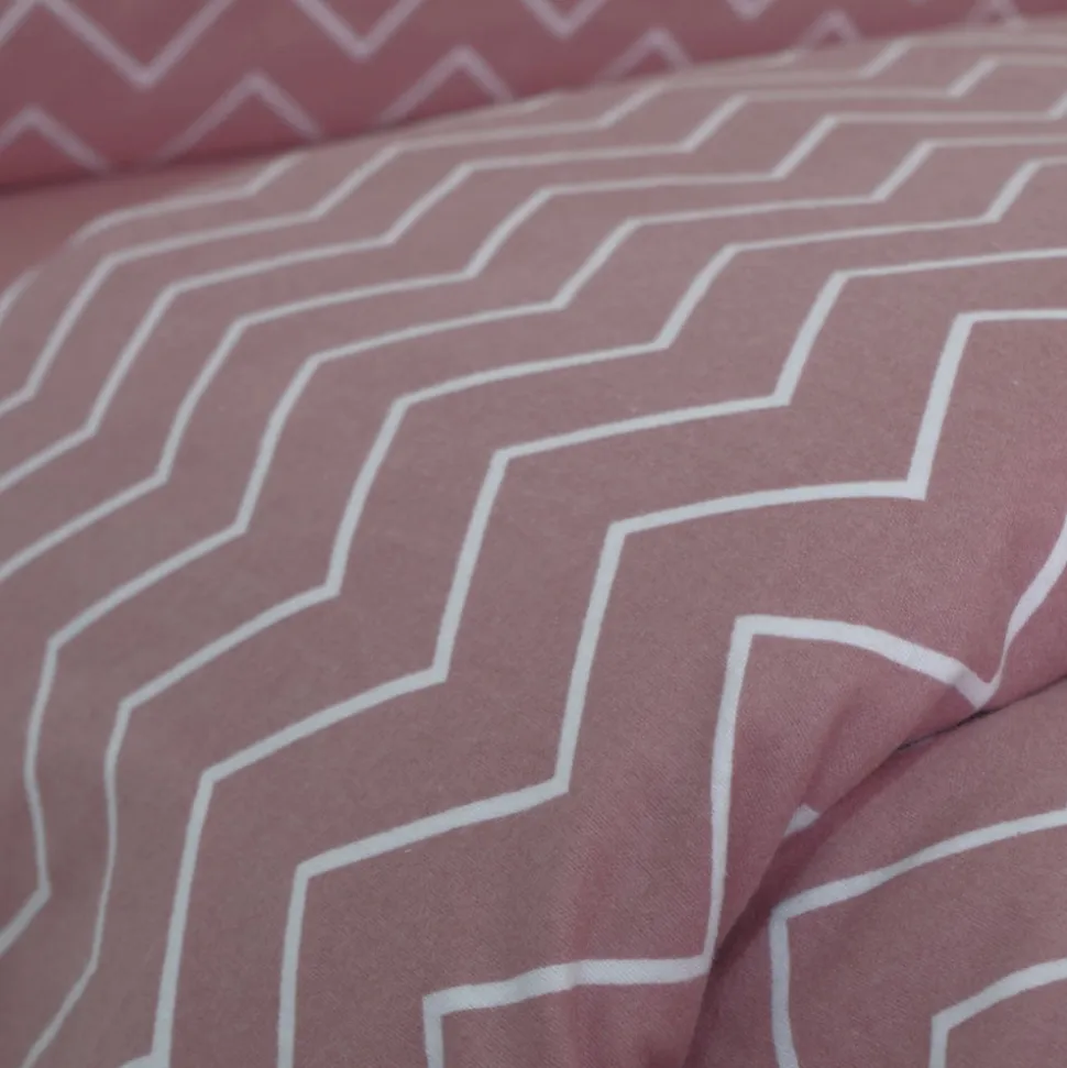 Funda nórdica franela zig zag siena
