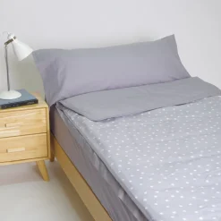 Funda saco ajustable nórdico estrellas gris