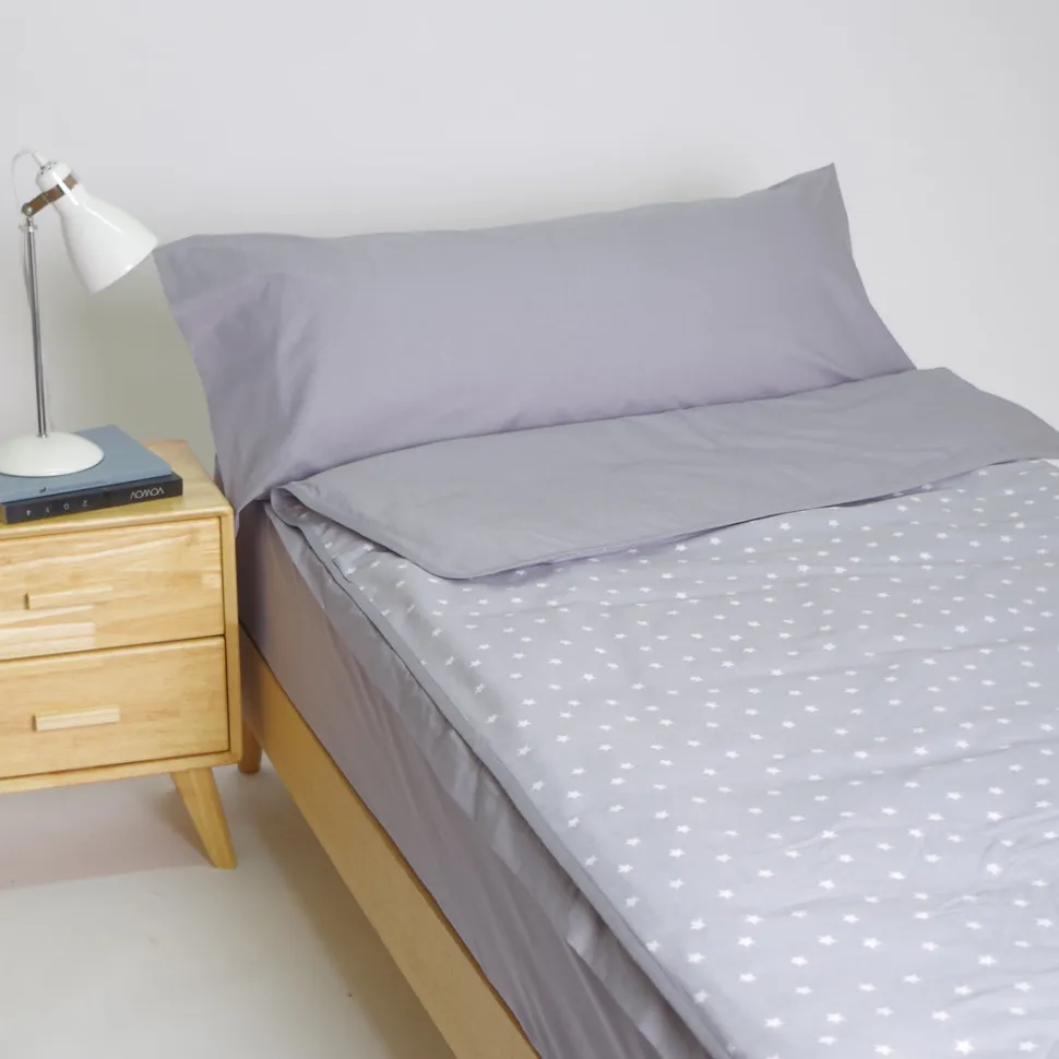 Funda saco ajustable nórdico estrellas gris