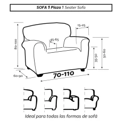 Funda sofa 1 plaza soraya OFERTA