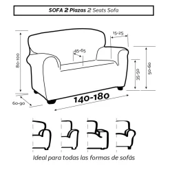 Funda sofa 2 plazas soraya OFERTA