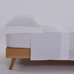 Juego de sábanas algodón naia blanco