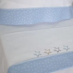Juego de sábanas cuna 431 blanco/azul