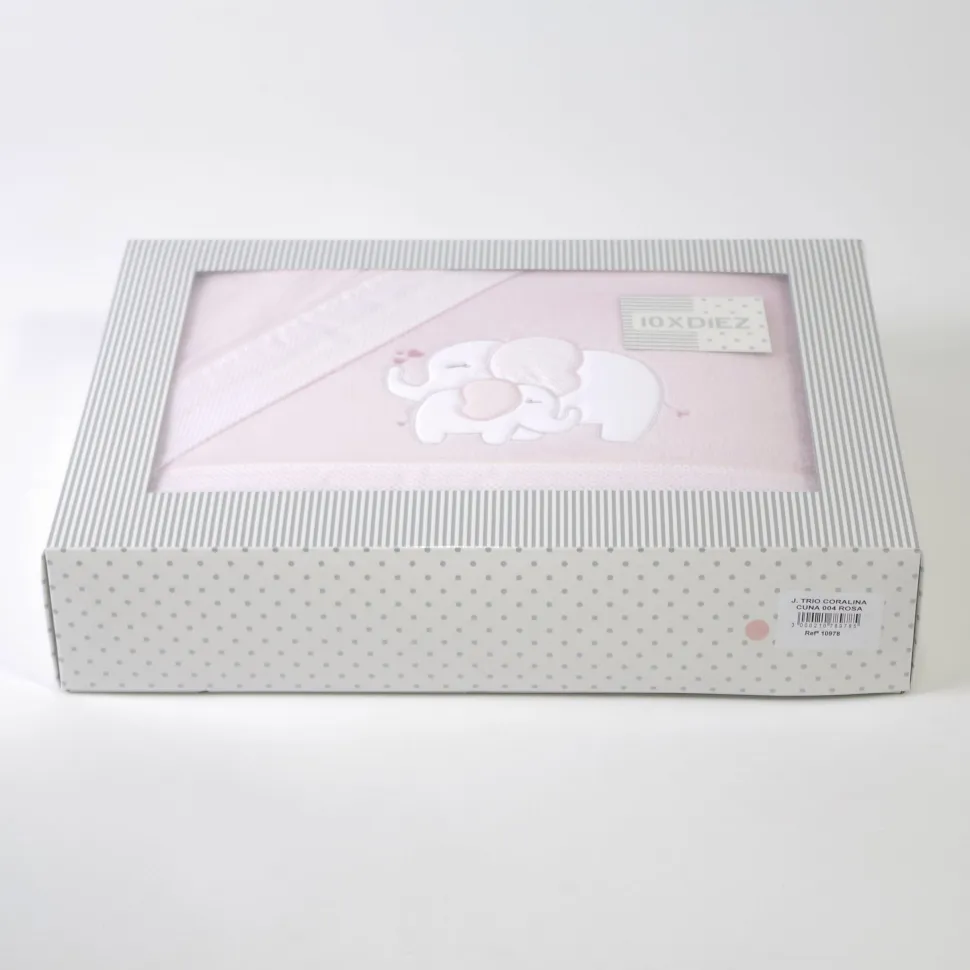 Juego de sábanas cuna coralina 004 rosa