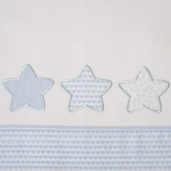 Juego de sábanas cuna estrellas 476 bco/azul