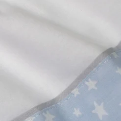 Juego de sábanas cuna franela jirafa 378 blanco/azul