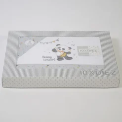 Juego de sábanas cuna panda 293 blanco/gris