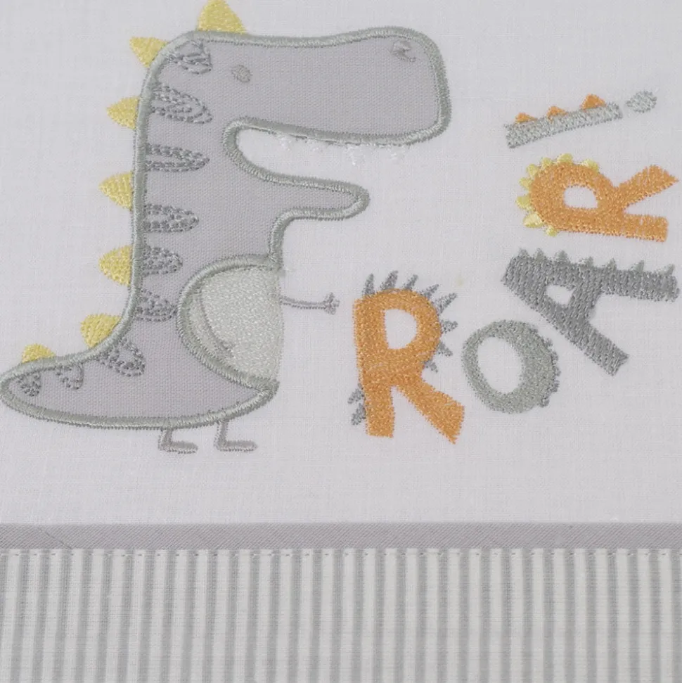 Juego de sábanas cuna roar 327 blanco/gris