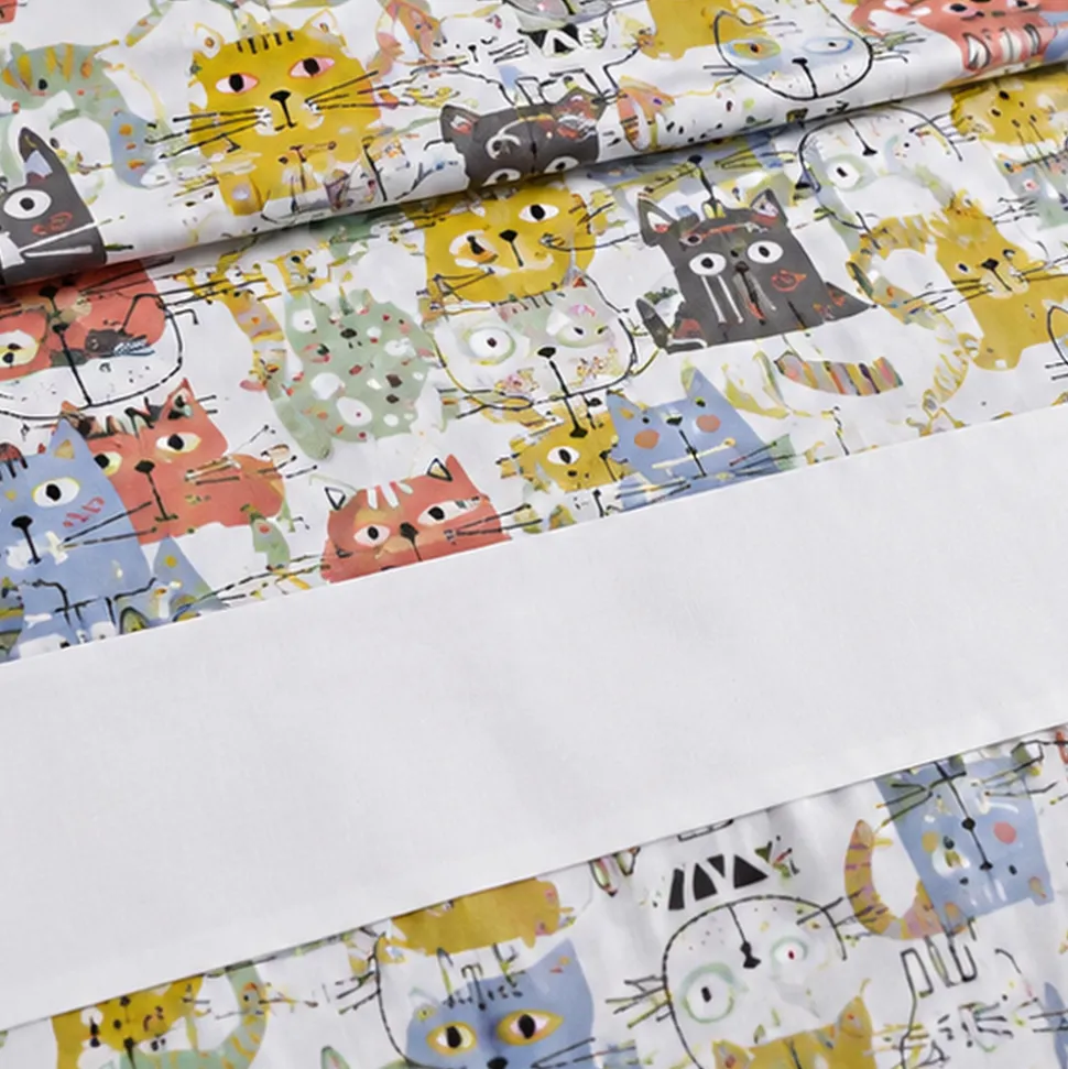 Juego de sábanas meow