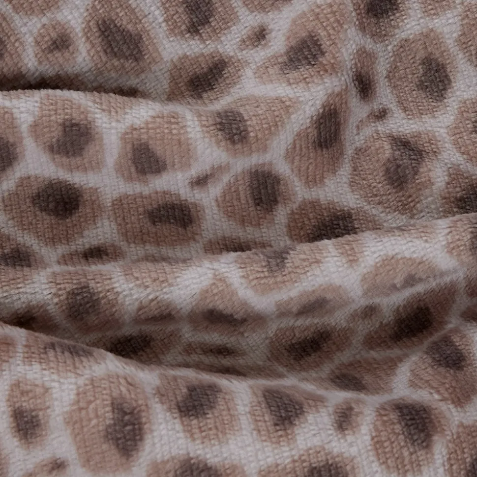 Manta sherpa animal print beige
