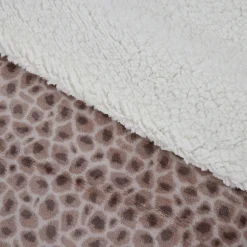 Manta sherpa animal print beige